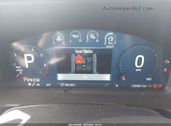 1FMEE0RR9RLB00792 2024 FORD BRONCO White Вид задніх сидінь