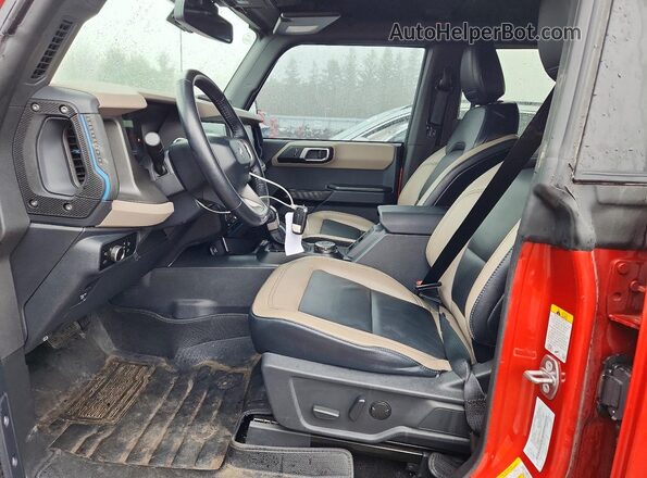 1FMEE2BP1RLA13621 2024 FORD BRONCO Orange წინა სალონის ხედი