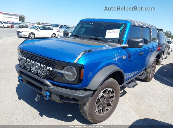 1FMEE2BP2RLA43601 2024 FORD BRONCO Blue წინა მარცხენა ხედი სამი მეოთხედიდან