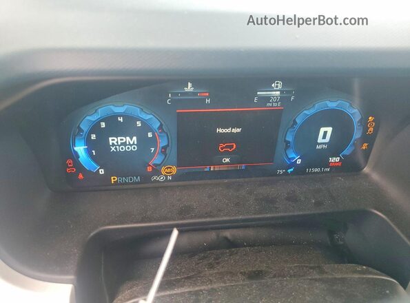 1FMEE4DP3SLB04470 2025 FORD BRONCO Blue Սարքավորումների վահանակի տեսք