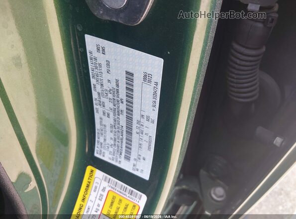 1FMEE4HH6RLA00214 2024 FORD BRONCO Green Вид підкапотного простору