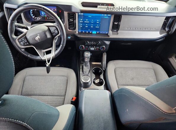 1FMEE5BP1NLB49162 2022 FORD BRONCO Blue Widok deski rozdzielczej