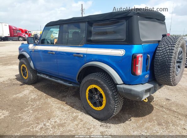 1FMEE5DH3NLB69158 2022 FORD BRONCO Blue უკანა მარცხენა
