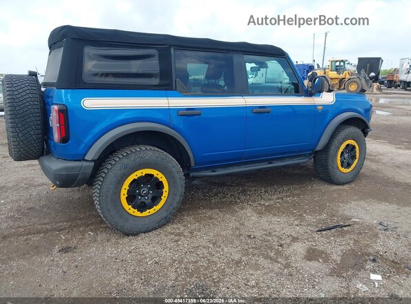 1FMEE5DH3NLB69158 2022 FORD BRONCO Blue უკანა მარჯვენა