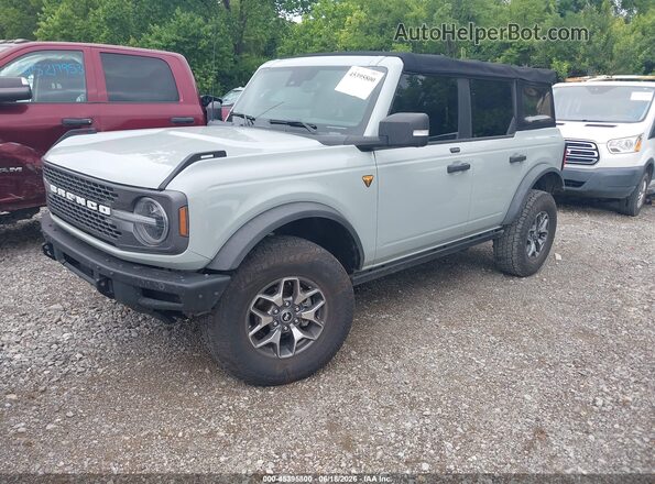 1FMEE5DH6MLA94664 2021 FORD BRONCO Gray Առջևի ձախ երեք քառորդ տեսարան
