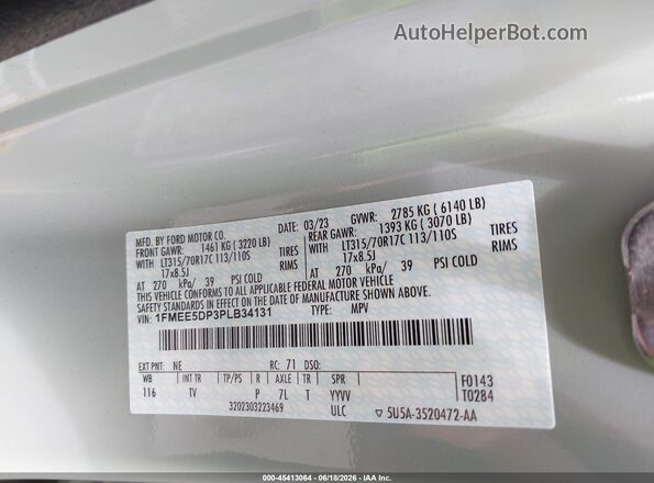 1FMEE5DP3PLB34131 2023 FORD BRONCO Gray Engine compartment view