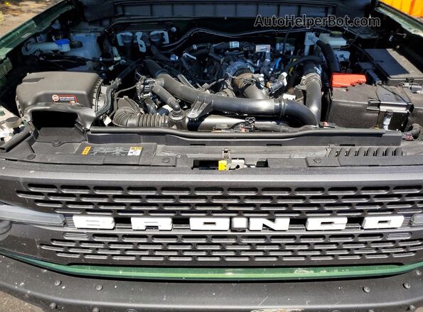 1FMEE5DP4NLA75667 2022 FORD BRONCO Green Widok wnętrza z tyłu