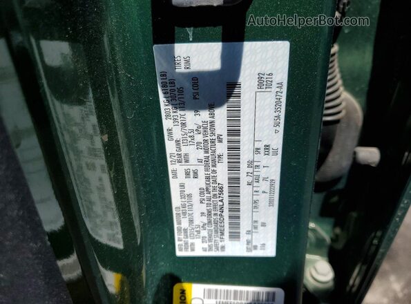 1FMEE5DP4NLA75667 2022 FORD BRONCO Green Widok naklejki z numerem VIN