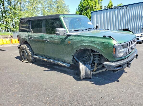 1FMEE5DP4NLA75667 2022 FORD BRONCO Green Przód prawy