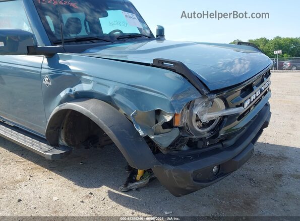 1FMEE5DP4NLB67894 2022 FORD BRONCO Blue წინა ხედი