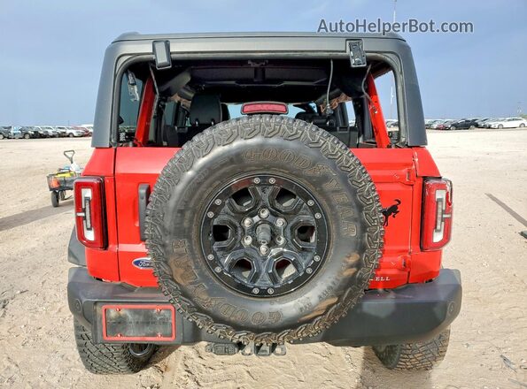 1FMEE5DP6PLB31871 2023 FORD BRONCO Red უკანა ხედი
