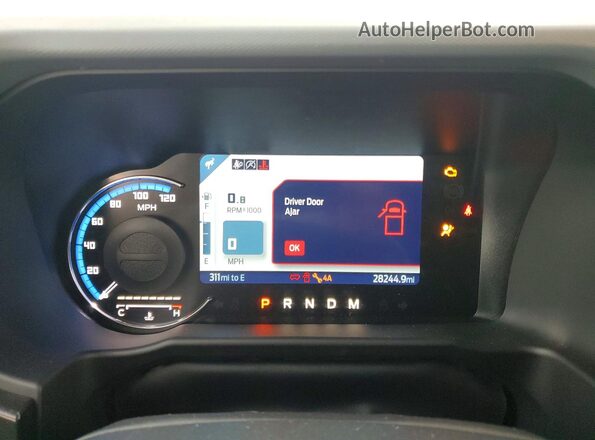 1FMEE5DP8PLB92638 2023 FORD BRONCO Gray Widok zestawu wskaźników