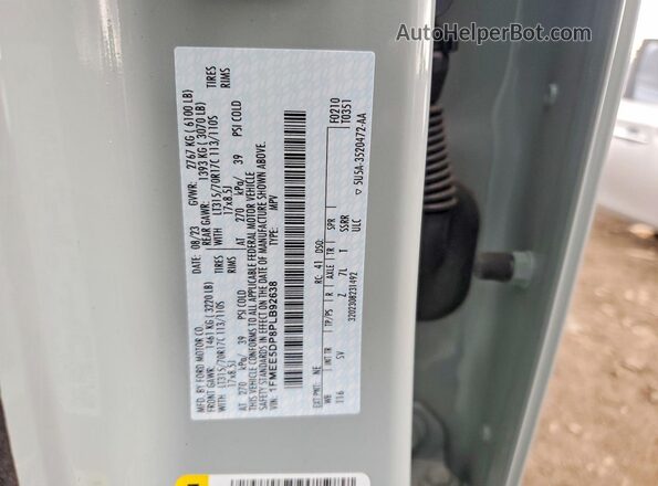1FMEE5DP8PLB92638 2023 FORD BRONCO Gray Widok komory silnika