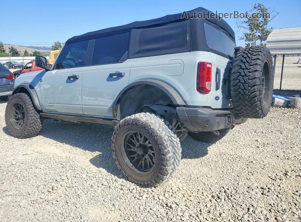 1FMEE5DP9NLB07366 2022 FORD BRONCO Gray Trasero izquierdo
