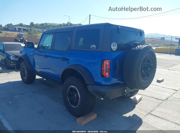 1FMEE5DP9NLB32459 2022 FORD BRONCO Синий Задняя левая четверть