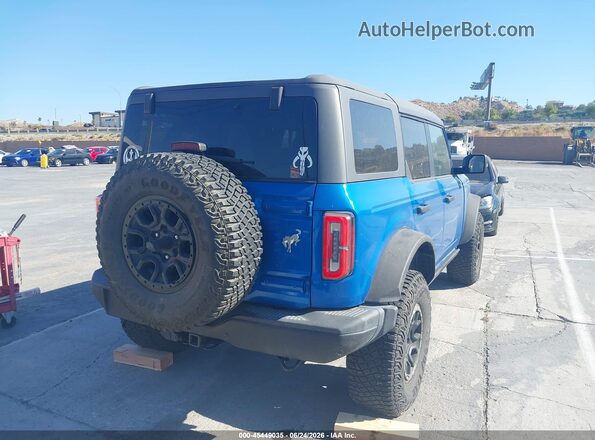 1FMEE5DP9NLB32459 2022 FORD BRONCO Синий Задняя правая четверть