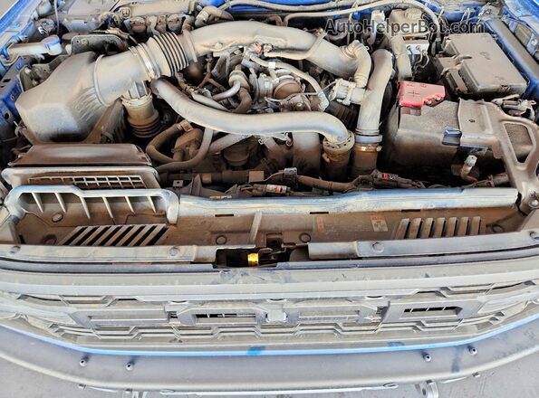 1FMEE5JR1NLA50358 2022 FORD BRONCO Blue Widok komory silnika