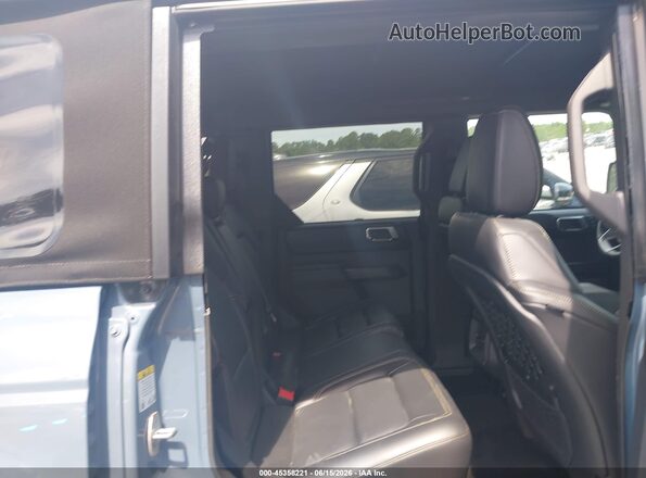 1FMEE9BP1SLA64759 2025 FORD BRONCO Blue Vista de la etiqueta del VIN