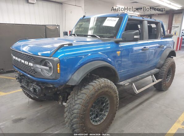 1FMEE9BP4SLA69647 2025 FORD BRONCO Blue Առջևի ձախ երեք քառորդ տեսարան