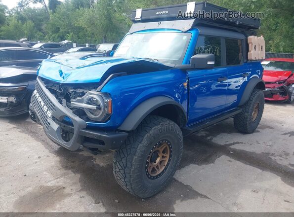 1FMEE9BP7RLA07220 2024 FORD BRONCO Blue Передня ліва чверть