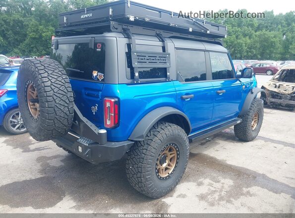 1FMEE9BP7RLA07220 2024 FORD BRONCO Blue Задня права чверть