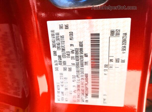 1FMEE9BP7RLA69488 2024 FORD BRONCO Red ძრავის განყოფილების ხედი