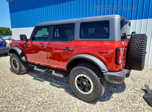 1FMEE9BP7RLA69488 2024 FORD BRONCO Red უკანა მარცხენა