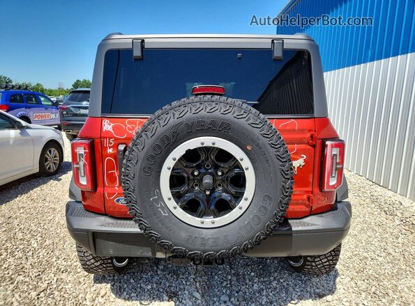 1FMEE9BP7RLA69488 2024 FORD BRONCO Red უკანა ხედი