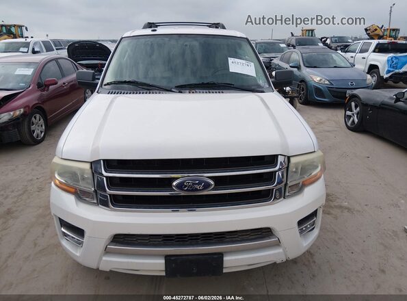 1FMJK1HT1GEF23555 2016 FORD EXPEDITION EL White Widok zestawu wskaźników