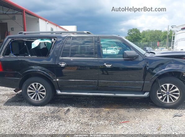 1FMJK1HT2GEF49503 2016 FORD EXPEDITION EL Black Widok wnętrza z tyłu