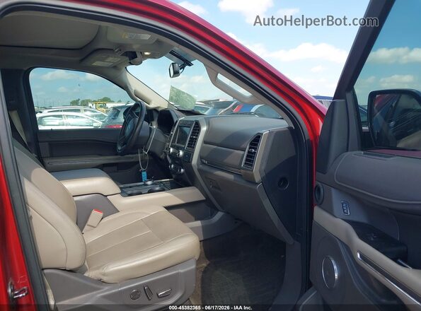 1FMJK1HT3JEA58509 2018 FORD EXPEDITION MAX Red Widok wnętrza z przodu