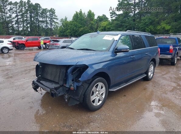 1FMJK1HT4KEA64269 2019 FORD EXPEDITION MAX Blue Przód lewy