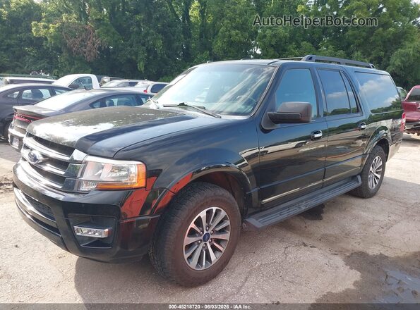 1FMJK1HT8HEA59374 2017 FORD EXPEDITION EL Black Przód lewy