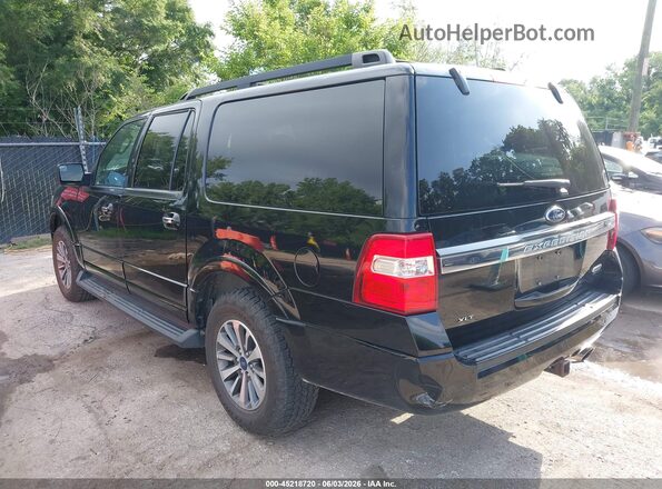 1FMJK1HT8HEA59374 2017 FORD EXPEDITION EL Black Tył lewy