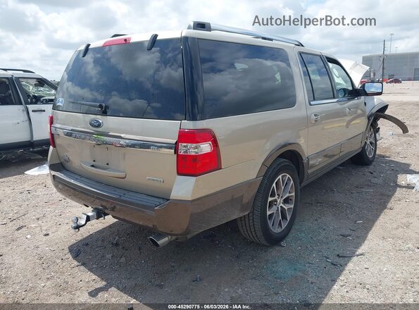 1FMJK1HTXHEA77939 2017 FORD EXPEDITION EL Коричневый Задняя правая четверть