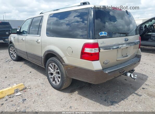 1FMJK1HTXHEA77939 2017 FORD EXPEDITION EL Коричневый Задняя левая четверть