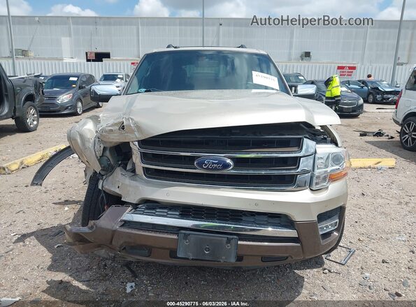 1FMJK1HTXHEA77939 2017 FORD EXPEDITION EL Коричневый Вид щитка приборов