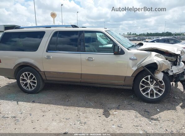 1FMJK1HTXHEA77939 2017 FORD EXPEDITION EL Коричневый Вид задней части салона