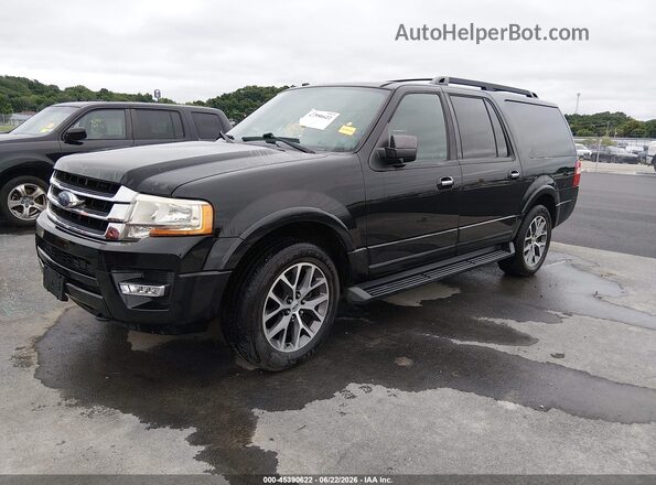 1FMJK1JT2GEF36227 2016 FORD EXPEDITION EL Black Front left