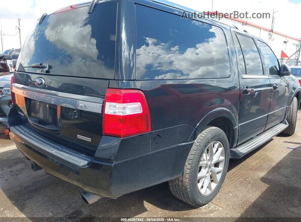1FMJK1KT3GEF28037 2016 FORD EXPEDITION EL Черный Задняя правая четверть