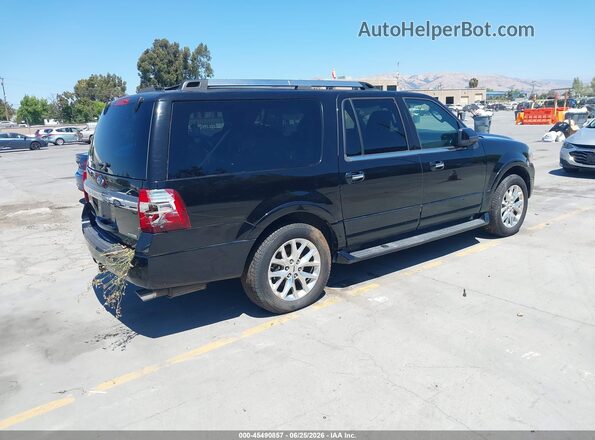 1FMJK1KT6GEF53417 2016 FORD EXPEDITION EL Black Задня права чверть