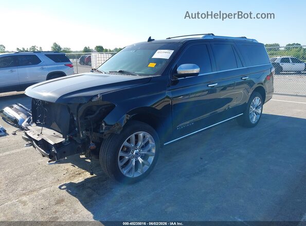 1FMJK1MT7JEA66294 2018 FORD EXPEDITION MAX Black Առջևի ձախ երեք քառորդ տեսարան