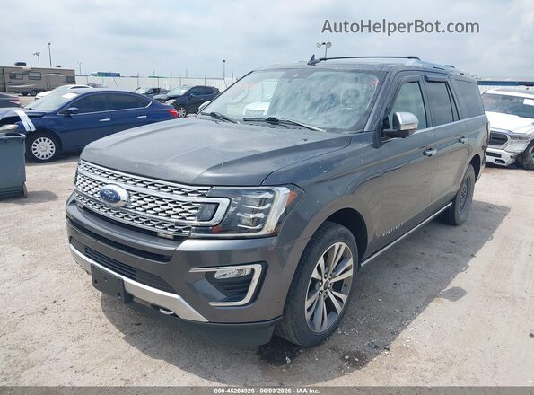 1FMJK1MT7LEB00589 2020 FORD EXPEDITION Gray Vista tres cuartos delantera izquierda