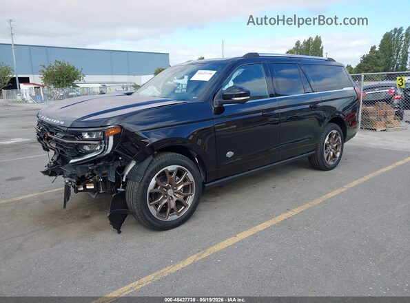 1FMJK1P80TEA13155 2026 FORD EXPEDITION MAX Black წინა მარცხენა ხედი სამი მეოთხედიდან