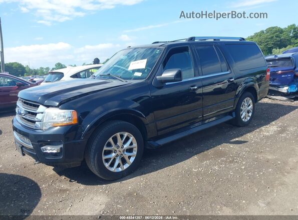 1FMJK2AT1HEA04314 2017 FORD EXPEDITION EL Black Przód lewy