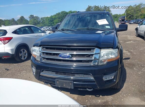 1FMJK2AT1HEA04314 2017 FORD EXPEDITION EL Black Widok zestawu wskaźników