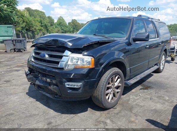 1FMJK2AT8GEF44984 2016 FORD EXPEDITION EL Black Vista tres cuartos delantera izquierda