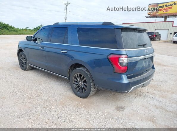 1FMJK2AT8KEA49774 2019 FORD EXPEDITION MAX Blue Trasero izquierdo
