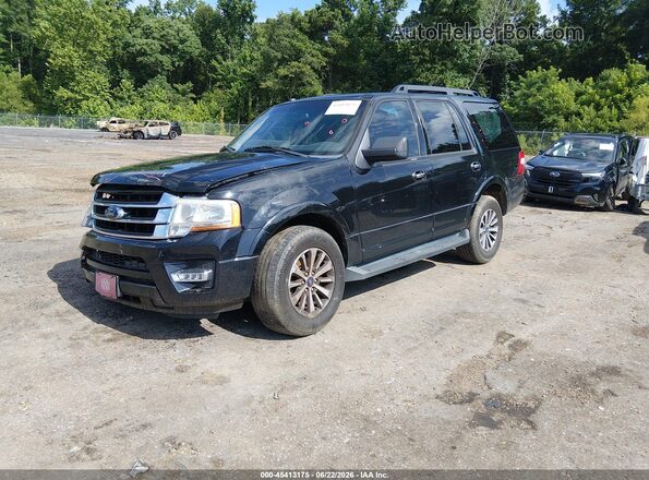 1FMJU1HT2HEA09712 2017 FORD EXPEDITION Черный Передняя левая четверть