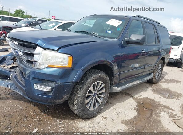 1FMJU1HT3GEF50220 2016 FORD EXPEDITION Blue Vista tres cuartos delantera izquierda